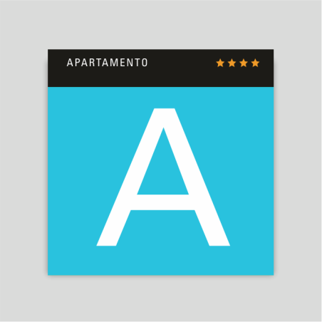 Placa distintivo - Apartamento cuatro estrellas