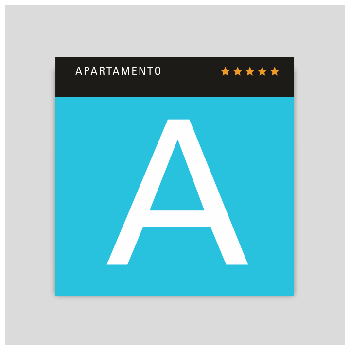 Distinctive plaque - Five-star apartment - Canary Islands