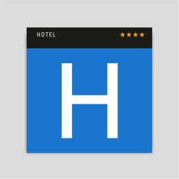 Distinctive plaque - Four star hotel - Canary Islands
