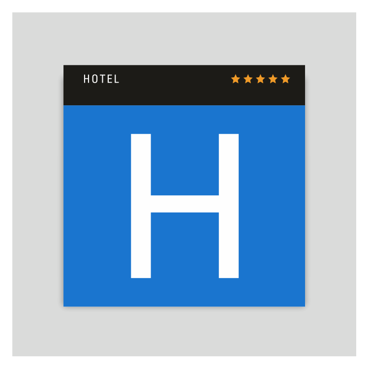 Placa distintivo - Hotel de cinco estrellas - Canarias
