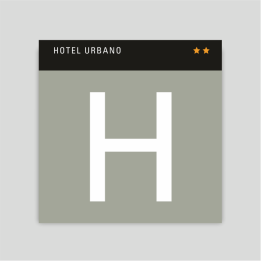 Distinctive plaque - Two star urban hotel - Canary Islands