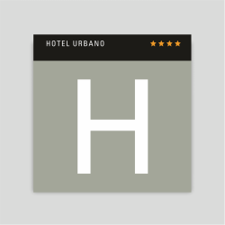 Distinctive plaque - Four-star urban hotel - Canary Islands