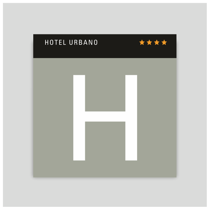 Distinctive plaque - Four-star urban hotel - Canary Islands