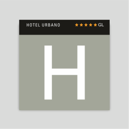 Placa distintivo - Hotel urbano cinco estrellas gran lujo - Canarias
