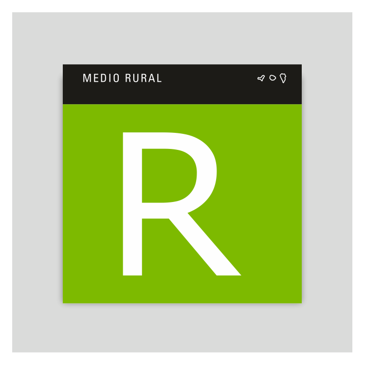 Placa distintivo - Medio rural