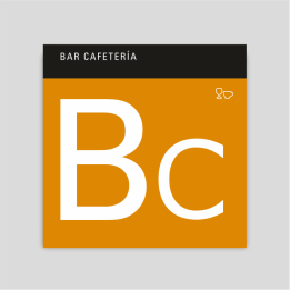 Placa distintivo - Bar cafetería