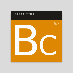 Placa distintivo - Bar cafetería