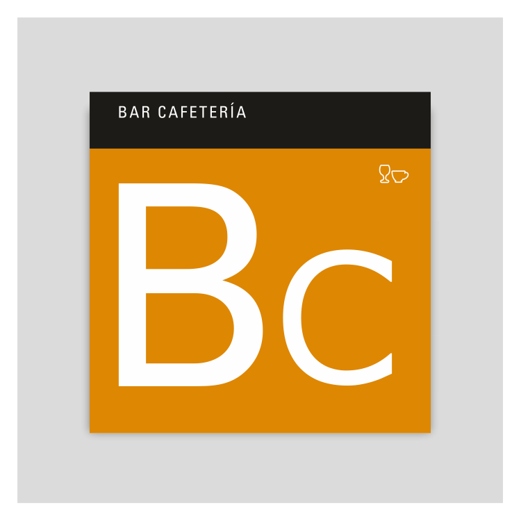 Distinctive plaque - Bar cafeteria - Canary Islands