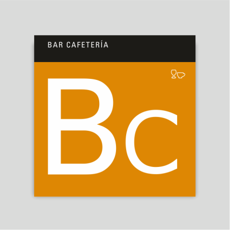 Placa distintivo - Bar cafetería - Canarias