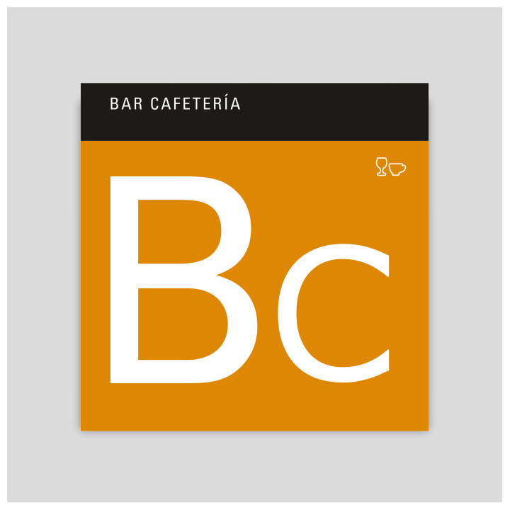 Distinctive plaque - Bar cafeteria - Canary Islands