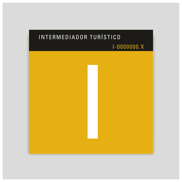 Distinctive plate - Tourist intermediary - Canary Islands