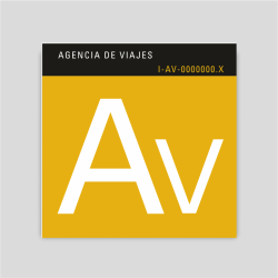 Placa distintivo - Agencia de viajes