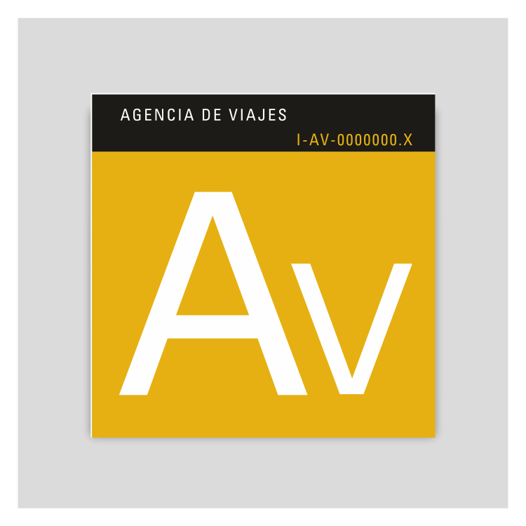 Placa distintivo - Agencia de viajes - Canarias