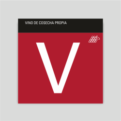 Placa distintivo - Vino de cosecha propia