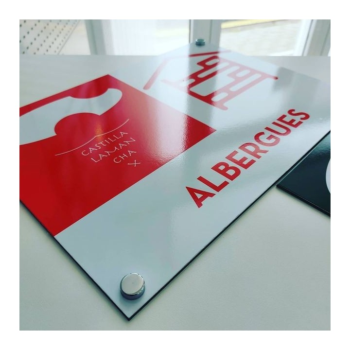 Placa distintivo - Albergue - Castilla la Mancha.