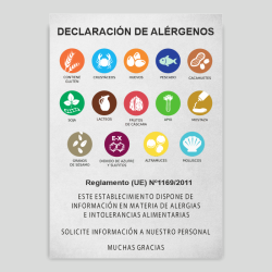 ALERG02 - Allergen declaration sign