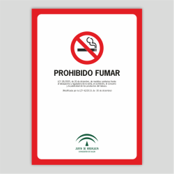 LT100 - Cartel de prohibido fumar -...