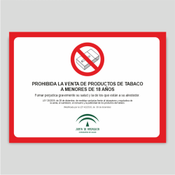 prohibida la venta de productos del tabaco a menores de 18 años