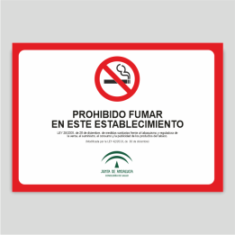 prohibido fumar en este establecimiento