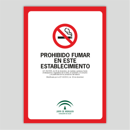 prohibido fumar en este establecimiento