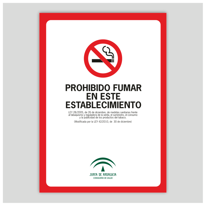 prohibido fumar en este establecimiento