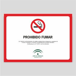 LT101 - Cartel de prohibido fumar -...