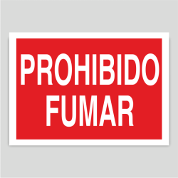 Cartel de prohibido fumar