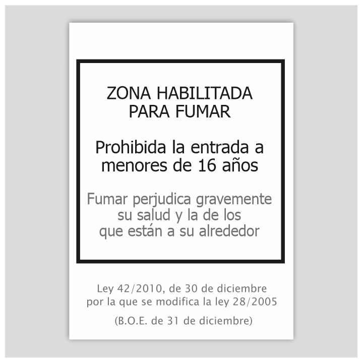Zona habilitada para fumar