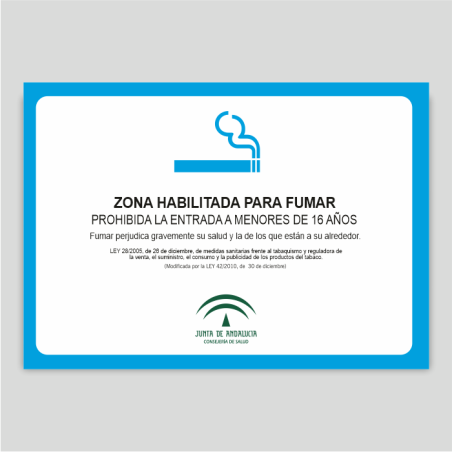 Zona habilitada para fumar - Andalucía