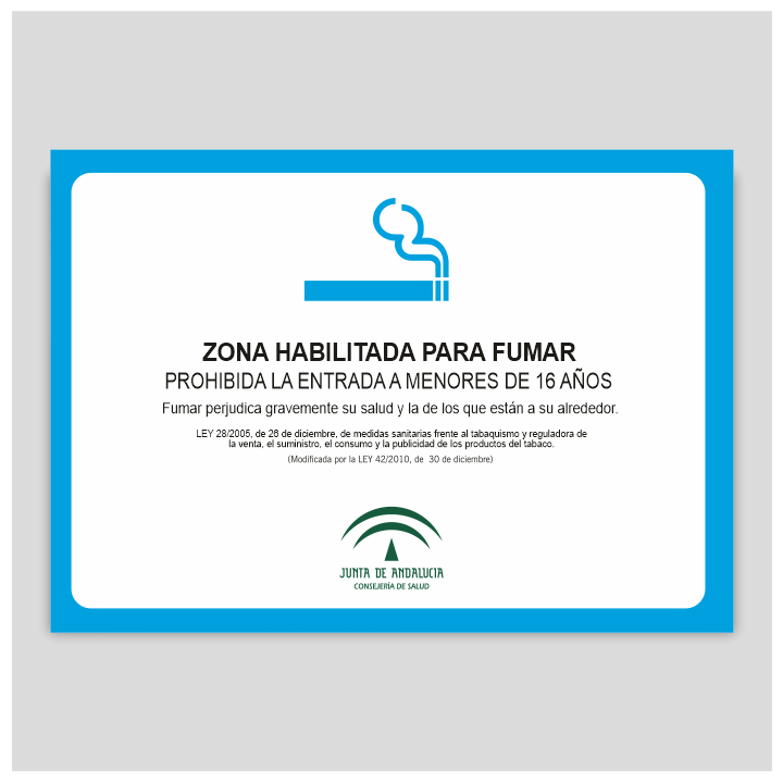 Zona habilitada para fumar - Andalucía