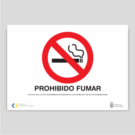 Prohibido fumar - Canarias