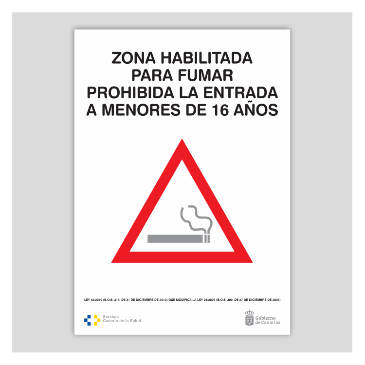 Zona habilitada para fumar - Canarias