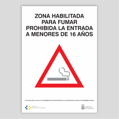 Zona habilitada para fumar - Canarias