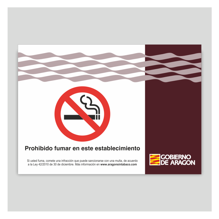 Prohibido fumar en este establecimiento - Aragón