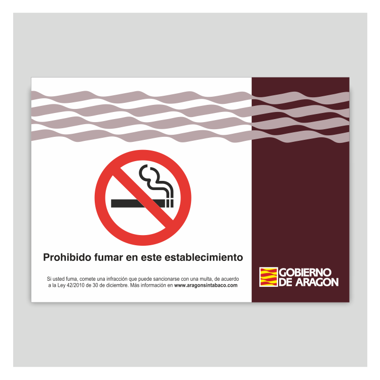 Cartel - En este establecimiento prohibido fumar > seguridad > carteleria