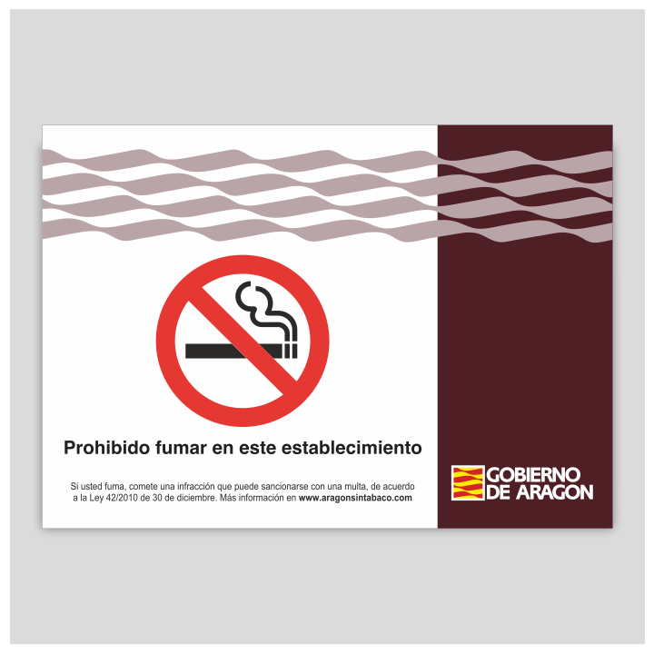 Prohibido fumar en este establecimiento - Aragón