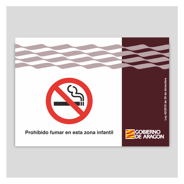 Prohibido fumar en esta zona infantil - Aragón