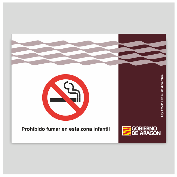 Prohibido fumar en esta zona infantil - Aragón