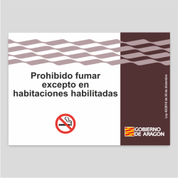 Prohibido fumar excepto en habitaciones habilitadas - Aragón