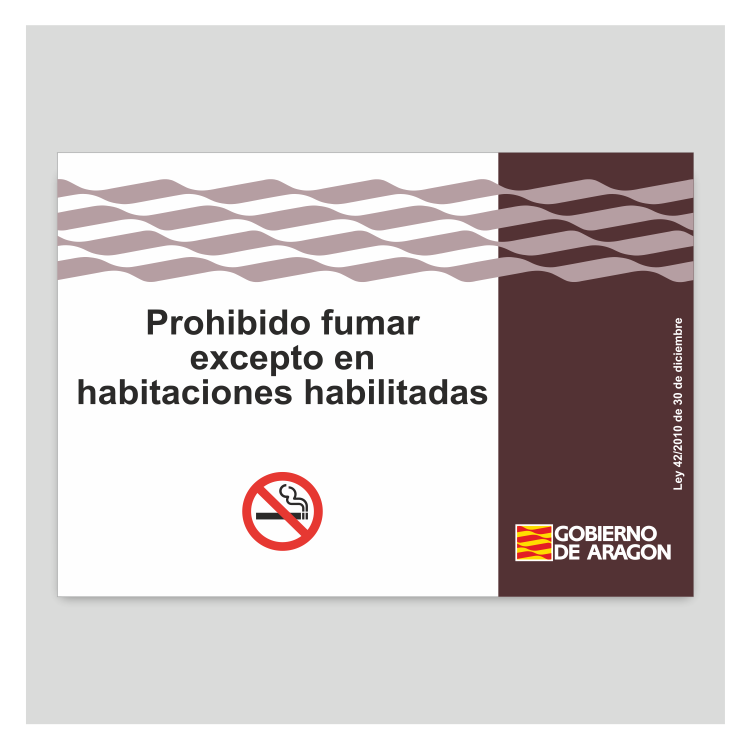 Prohibido fumar excepto en habitaciones habilitadas - Aragón