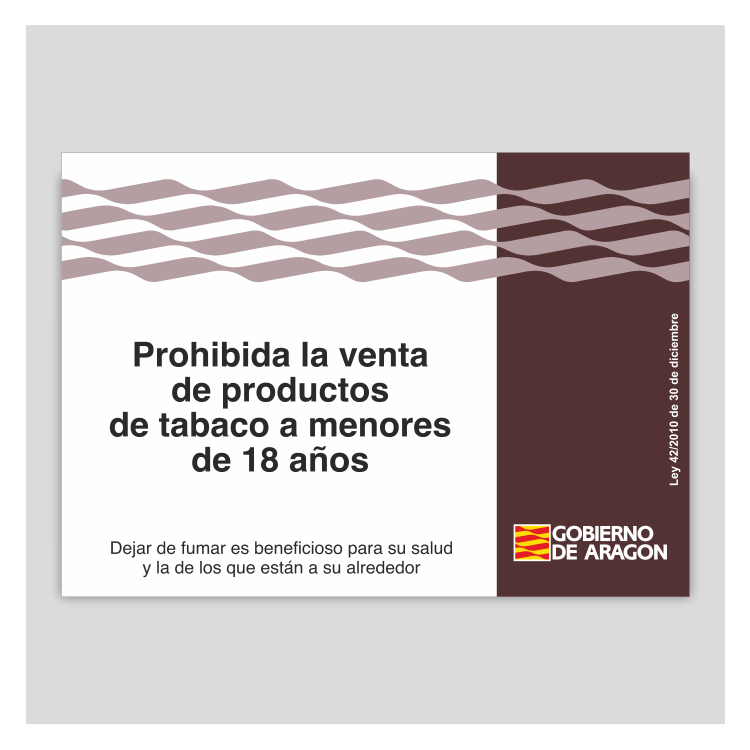 Prohibida la venta de productos de tabaco a menores - Aragón
