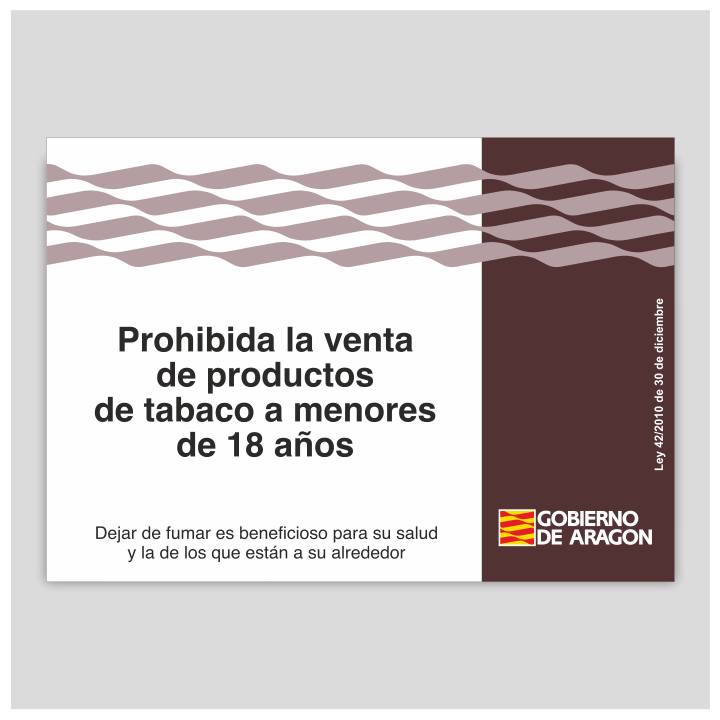 Prohibida la venta de productos de tabaco a menores - Aragón