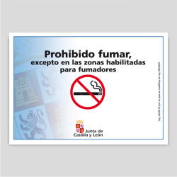 Prohibido fumar excepto en las zonas habilitadas - Castilla y León