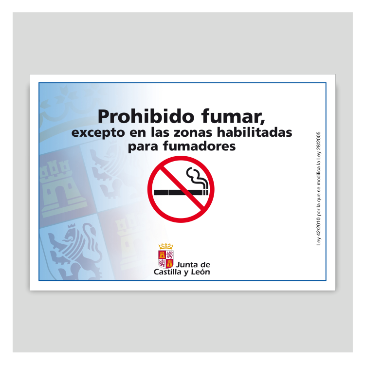 Prohibido fumar excepto en las zonas habilitadas - Castilla y León