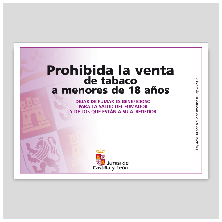 Prohibida la venta de tabaco a menores - Castilla y León