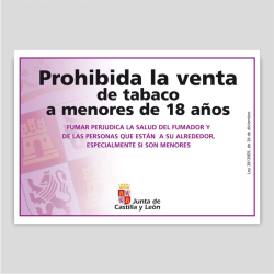 Prohibida la venta de tabaco a menores de 18 años - Castilla y León