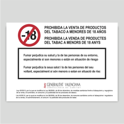 Prohibida la venta de productos del tabaco a menores de 18 años - Valencia