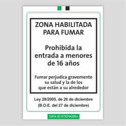 Zona habilitada para fumar - Extremadura