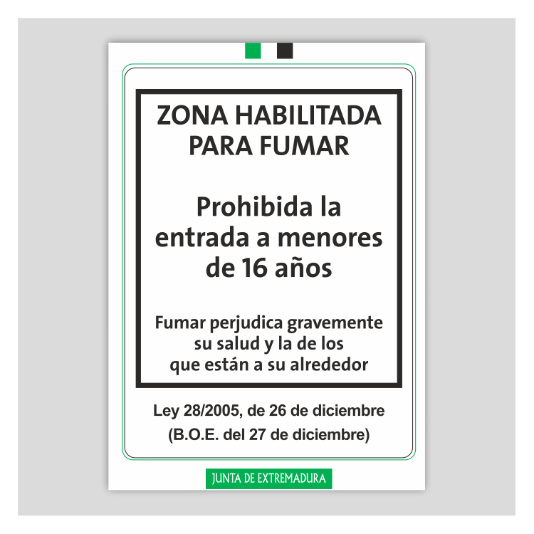 Zona habilitada para fumar - Extremadura