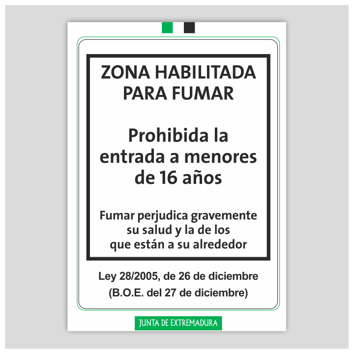 Zona habilitada para fumar - Extremadura